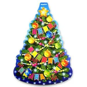 Баннер  "Елка Новогодняя Ретро" 41 см.