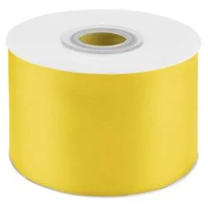 Лента атлас желтый 50 мм*22,85 м