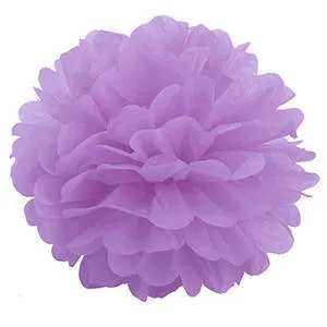 Помпон из бумаги 45 см (лиловый)