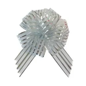 Бант-шар Премиум Серебро 50мм / 19576-МВ