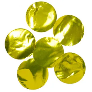 Конфетти для шаров "Круги золотые" фольга d=3см., 50 гр.