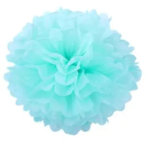 Помпон из бумаги 20 см (мята)