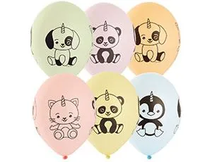 Зверята Единорожки, пастель 14" 1103-2162