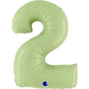 Цифра "2" -  Оливковый сатин /Grabo 1207-5140
