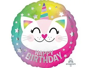 18" HB Кот-Единорог (Анаграм) / 1202-3214