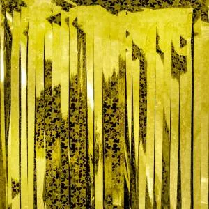 Занавес "Дождик" Звезды Золото голография 100*200 см. (Китай) 6014398