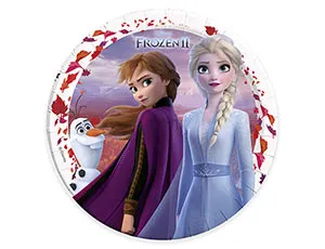 Тарелки "Холодное сердце II" 23 см. 8 шт.