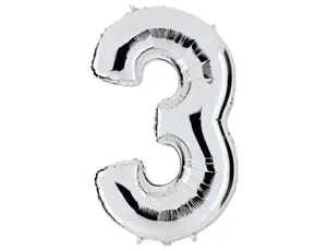 Цифра "3" -  Серебро /Grabo                     