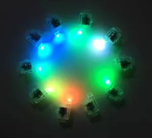 Светодиод разноцветный, с эффектом мерцания 1*2 см/3850А