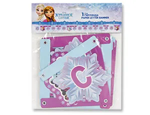 Гирлянда - буквы  "С ДР Frozen Сев.сияние" 200 см / 1505-1248     