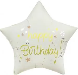 18" Звезда, С Днем Рождения (праздничные искры) / Китай 24841