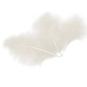 Набор перьев (белый) 12-15 см 30 шт. /6015506