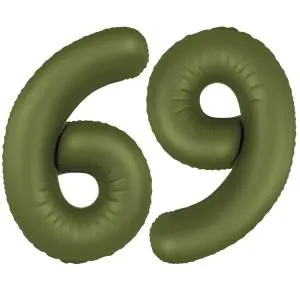 Цифра "6/9" - SLIM Olive Green / Flexmetal 1207-6097