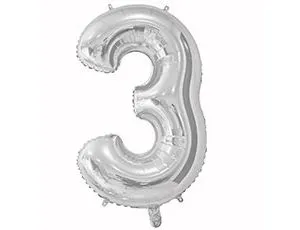 Цифра "3" Серебро 26"/ Китай 1207-3660