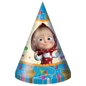 Колпак  "Маша и медведь" 6 шт.