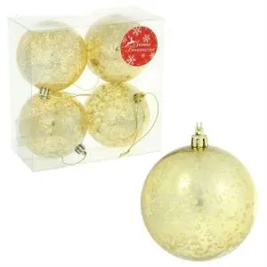 Набор шаров d-8 см."Винтаж золото"1310252