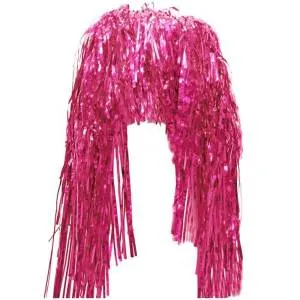 Парик "Дождик медиум" розовый 713032