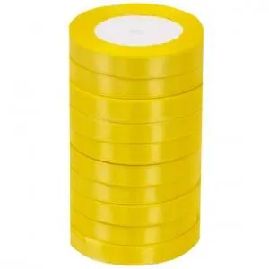 Лента атлас желтый 12 мм*22,85 м / 12015/88017650