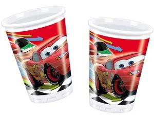 Стаканы пластиковые "Тачки"