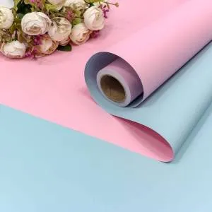 Пленка матовая Розовый/Голубой 0,58*10 м. / 1304/1