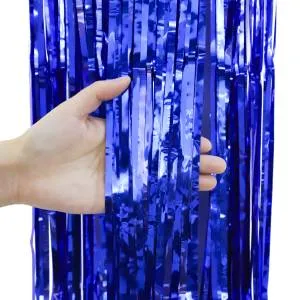 Занавес "Дождик" синий металлик 100*200 см (Китай) 6230895