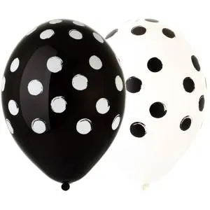 Горошек арт чер-бел, пастель 14" 1103-2299