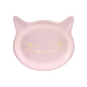 Тарелка "Кошка роз ф/принт" 22 см. 6 шт./1502-4023