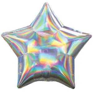 Звезда Серебро Перламутр 18" (Анаграм) /3927002