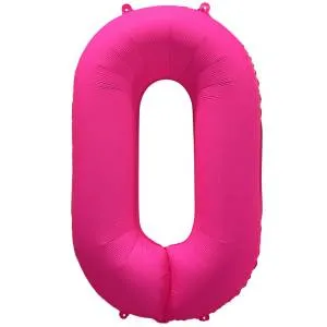 40" Цифра "0" Неон Pink / Китай 1207-6152