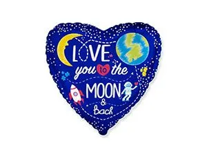 18" LOVE you to the MOON&BASK (Flexmetal)/1202-3130