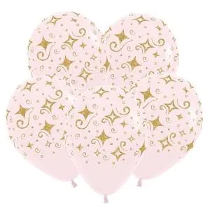 Золотые бриллианты, ассорти пастель 12" 50 шт./ 612220