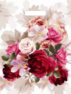 Пакет вырубной Пионы 40*31