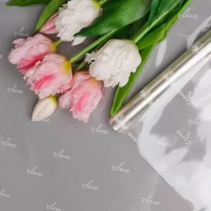 Пленка цветная "Классика LOVE" 70 см*7,6 м. белая / и00106638