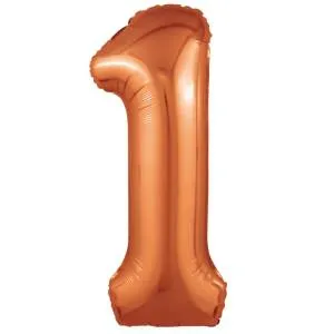 Цифра 1 - 40" Slim Папайя  (Россия) / 1207-5542