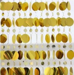 Цепочка из пайеток, Золото 2м., размер пайетки 60*40 мм (Китай)