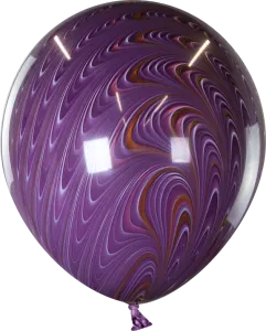 18" Павлин, Фиолетовый, агат (Китай) 618106