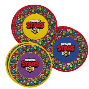 Тарелки Brawl Stars Герои 7"/18см, 6шт 501503  1502-5884