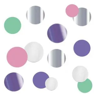 Конфетти для шаров "Круги Микс Макаронс" d=2,5 см., 30 гр.