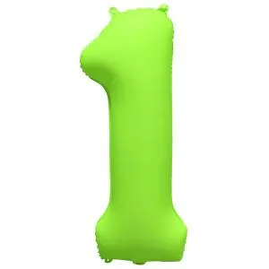 40" Цифра "1" Неон Green / Китай 1207-6143