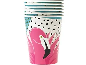 Стакан бум Фламинго 250 мл / 6шт. 1502-3873