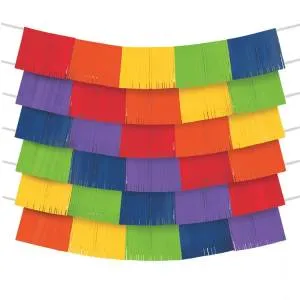 Гирлянда-бахрома Радуга 150cм*25cм 9шт (Китай) 1505-1780