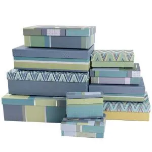 Коробка 35*25*10 см. "Модный микс" / 504633