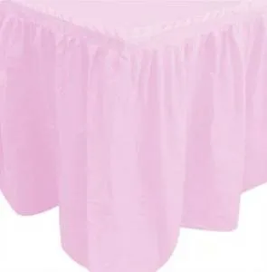 Юбка для стола "Делюкс" Розовая 0,75*4м (Колумбия)