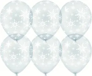 12" Искры снежинок, кристалл  (Малайзия)/ 25 шт 711489