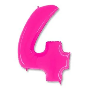Цифра "4" -  Яркий розовый /Grabo                     