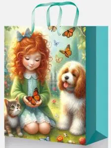 Пакет подарочный L/ПКП-0372 26,4*32,7*8 см 