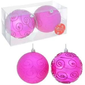 Набор шаров d-10 см."Завитки"