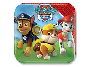 Тарелки  "Щенячий патруль" 17 см. 8 шт.