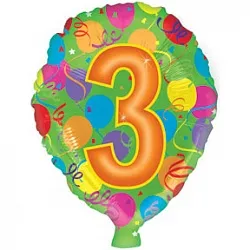 18" Шар "Цифра 3" (США)