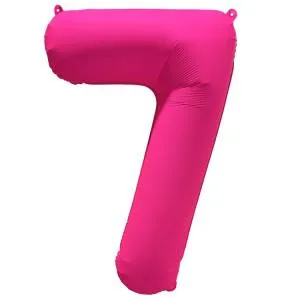 40" Цифра "7" Неон Pink / Китай 1207-6159